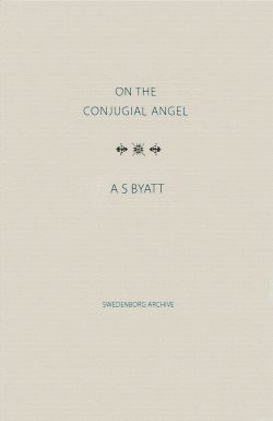 Beige book cover of "On the Conjugial Angel" by A.S. Byatt